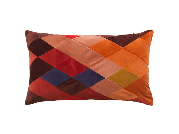 Emma Velvet Cushion 40×70 cm · Red | Christina Lundsteen